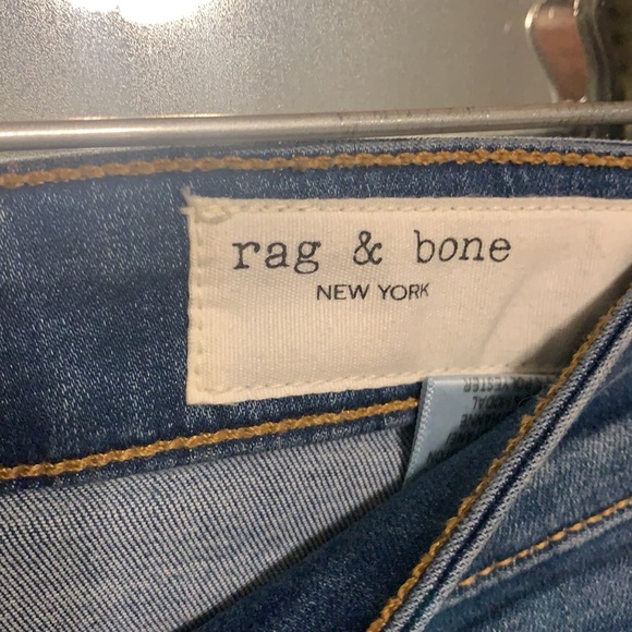 Rag & Bone Cate Mid rise skinny Frayed hem 26 - Picture 6 of 9